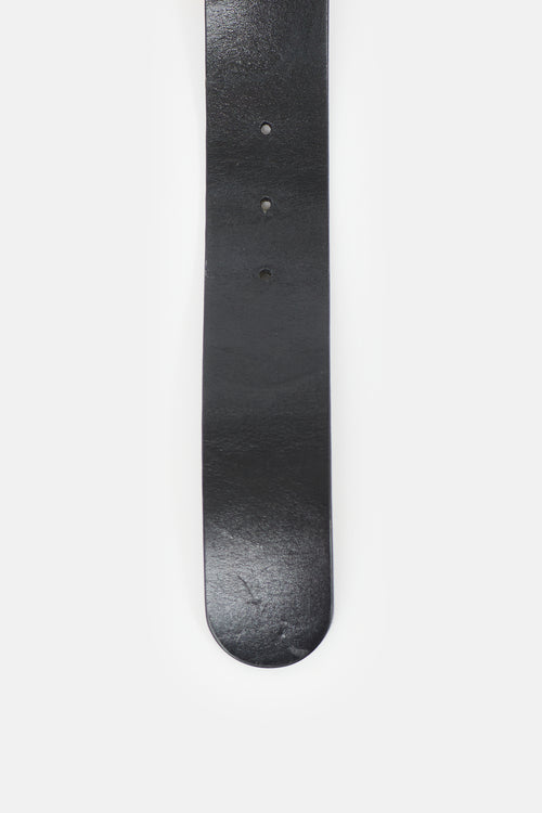 Gucci Leather Interlocking GG Belt