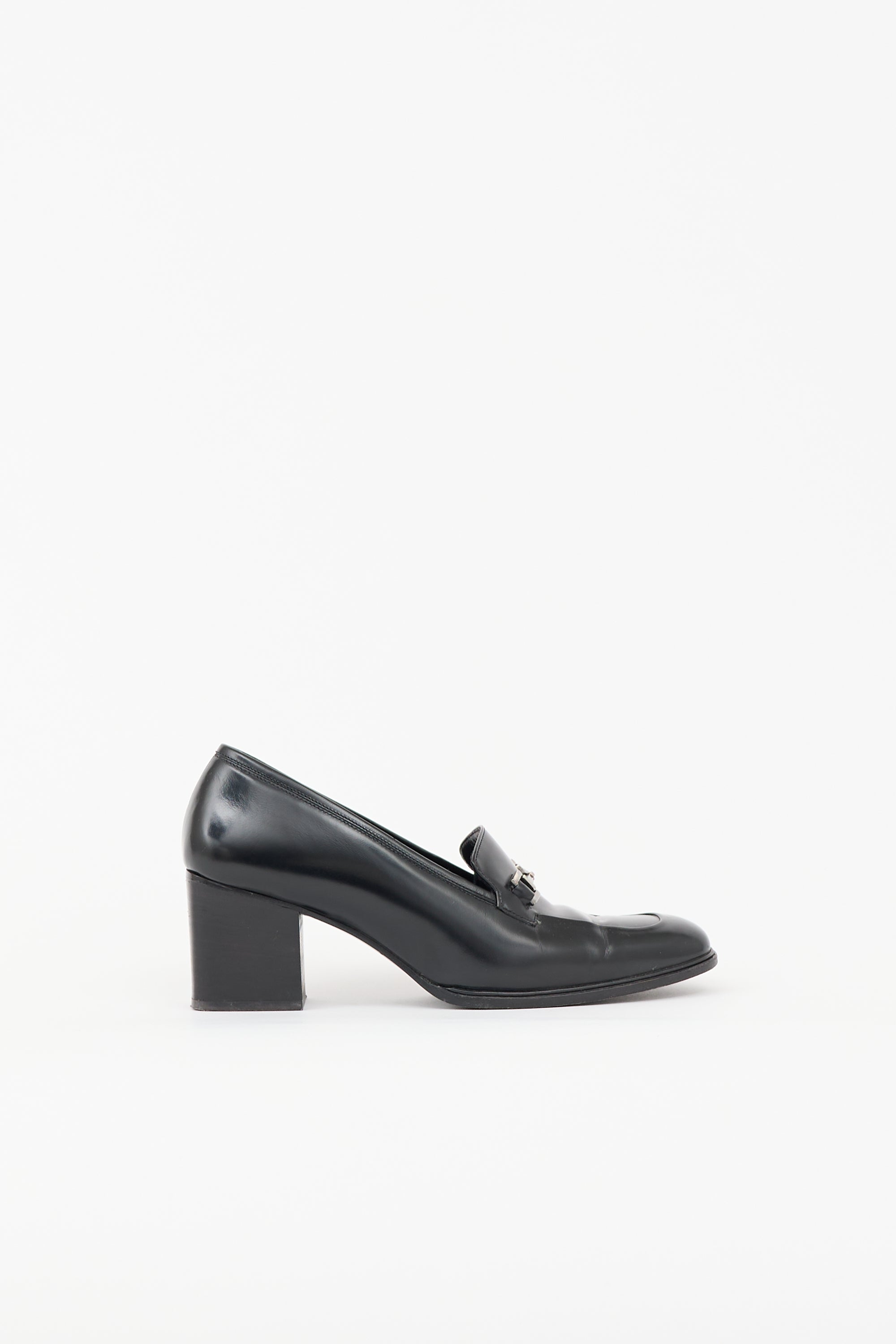 Gucci Vintage Leather Embellished Pump