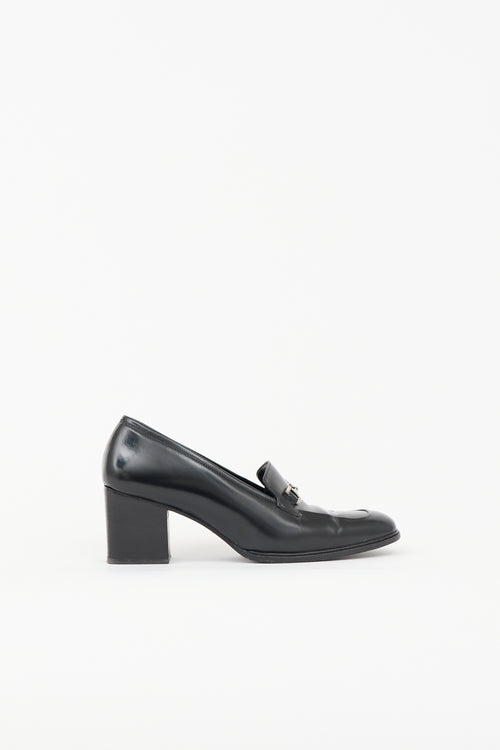 Gucci Vintage Leather Embellished Pump