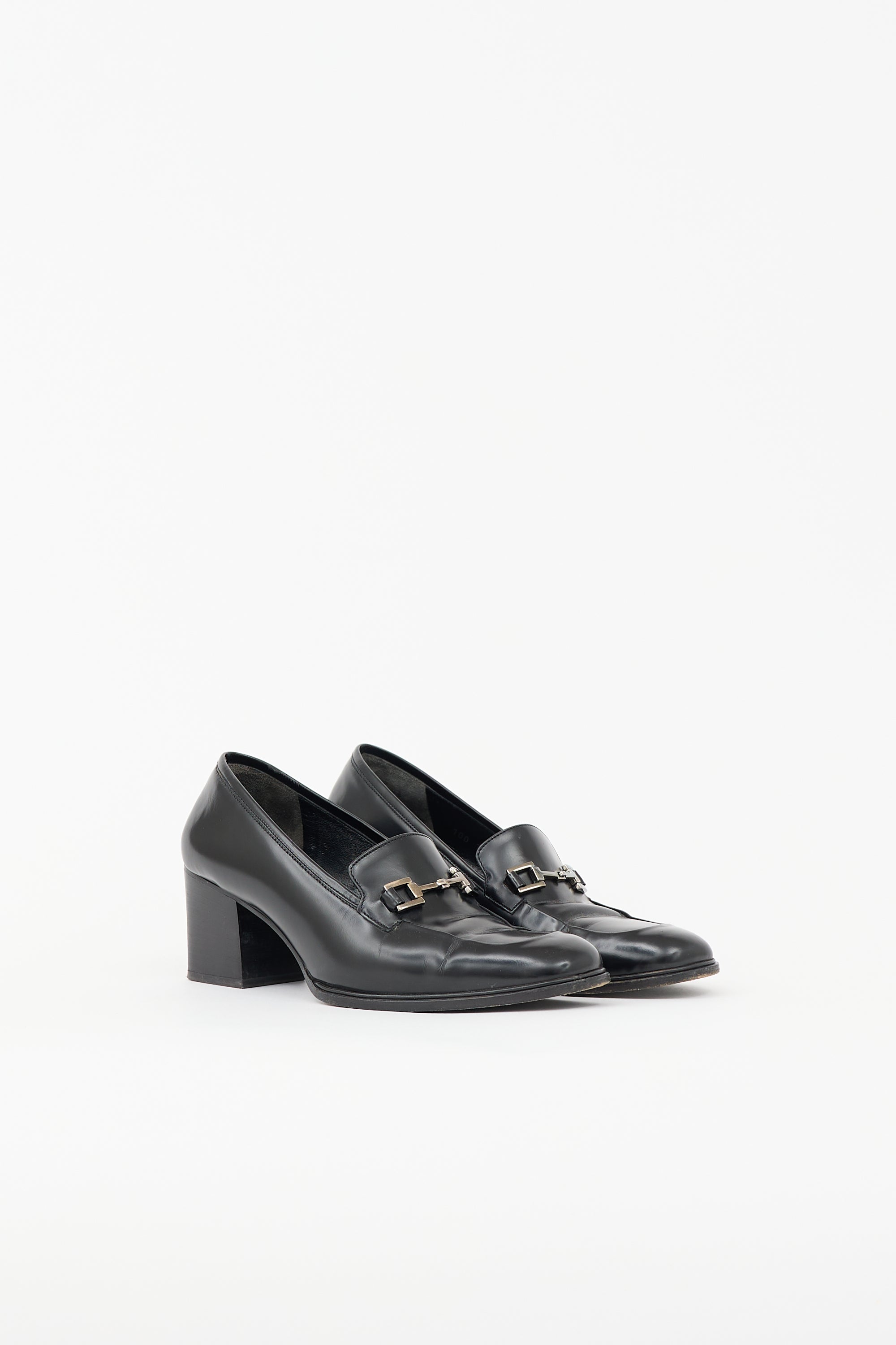 Gucci Vintage Leather Embellished Pump