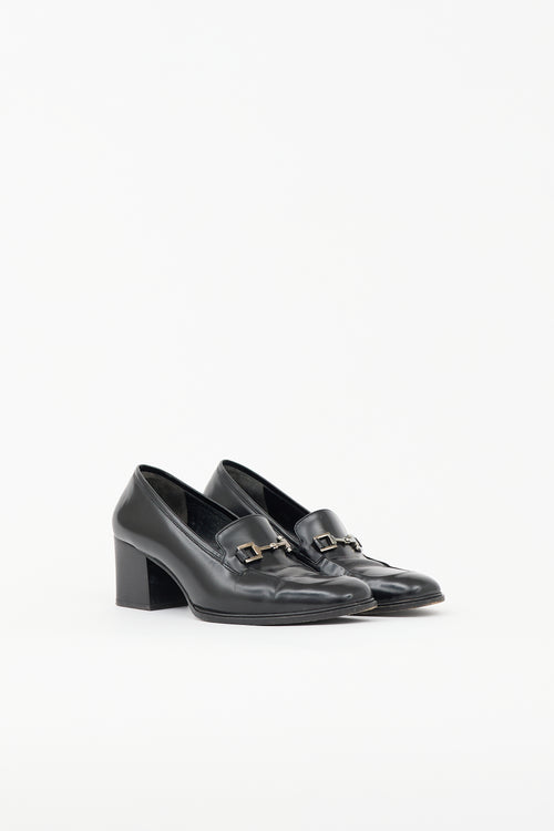 Gucci Vintage Leather Embellished Pump