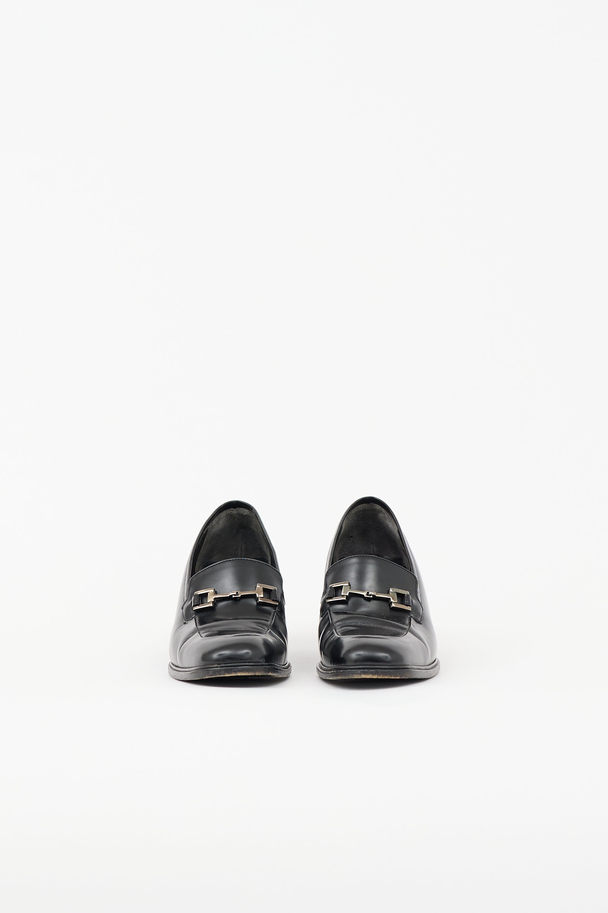 Gucci Vintage Leather Embellished Pump