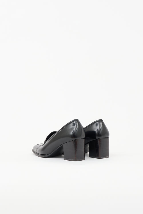 Gucci Vintage Leather Embellished Pump