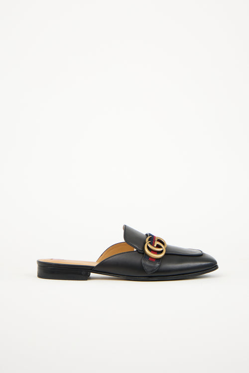 Gucci Leather Peyton GG Mule