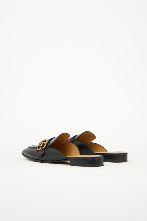 Gucci Leather Peyton GG Mule