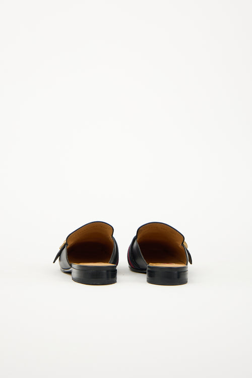 Gucci Leather Peyton GG Mule