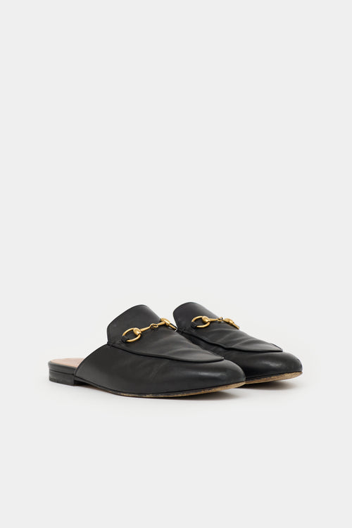 Gucci Leather Princetown  Mule