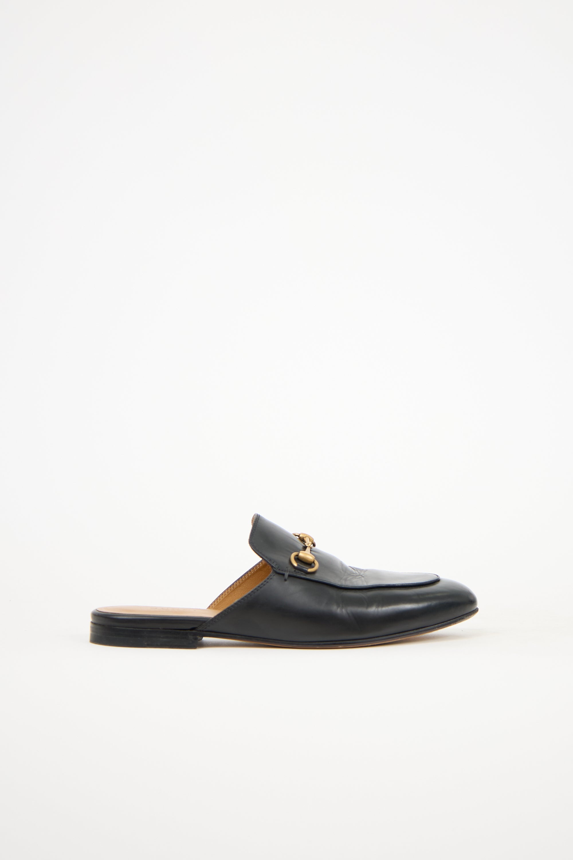Gucci Leather Princetown Mule
