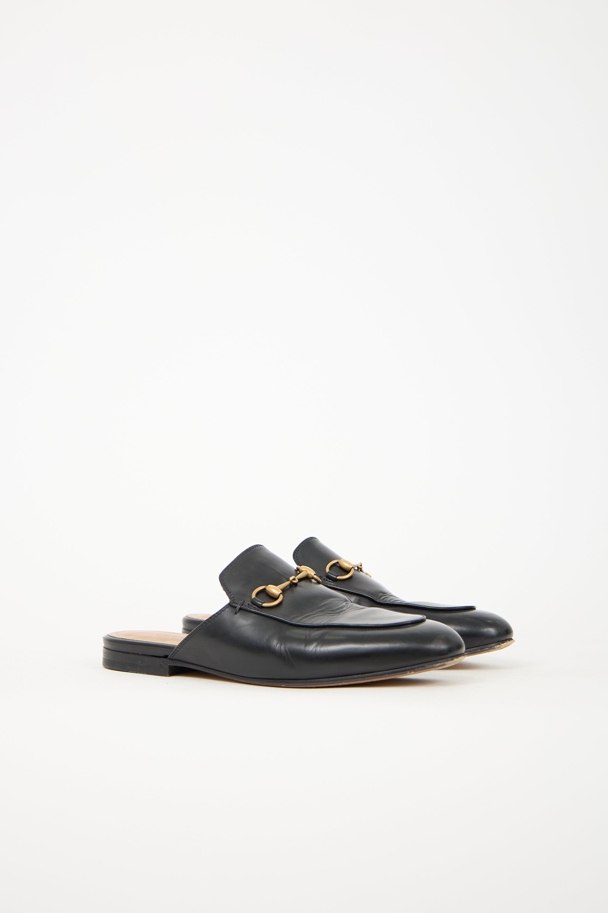Gucci Leather Princetown Mule