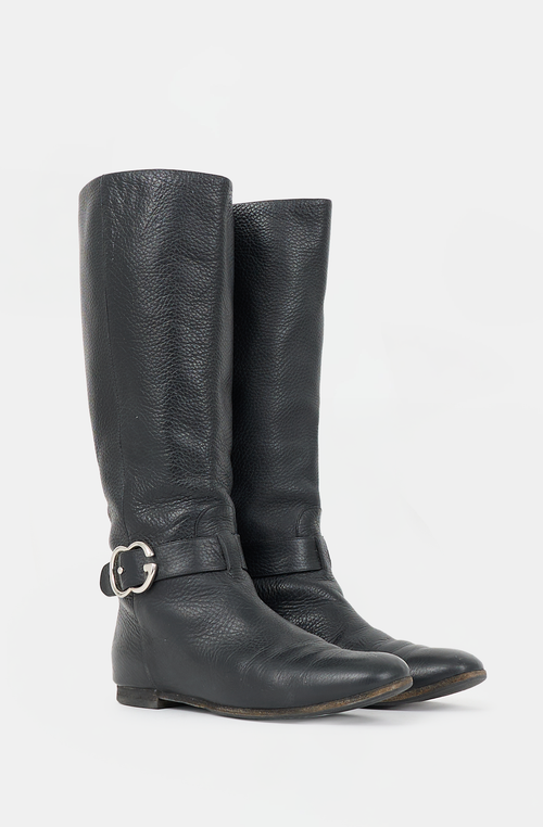 Gucci Leather Riding Boot