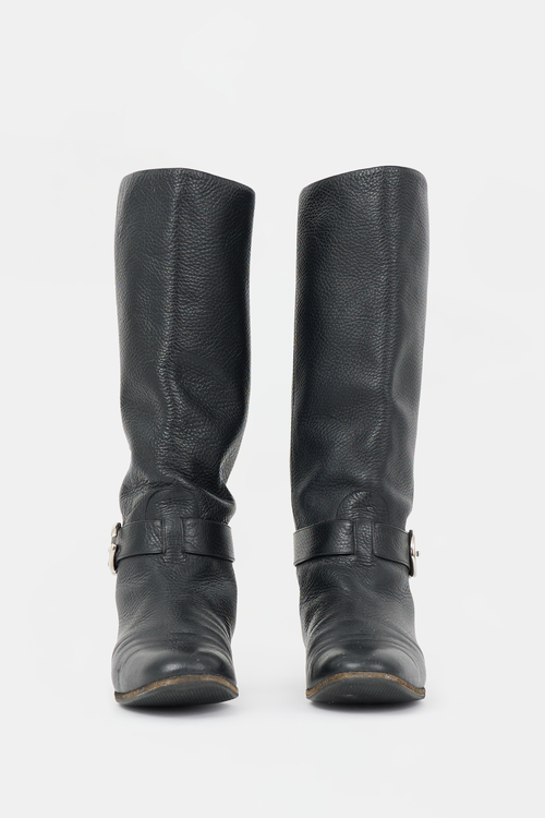 Gucci Leather Riding Boot