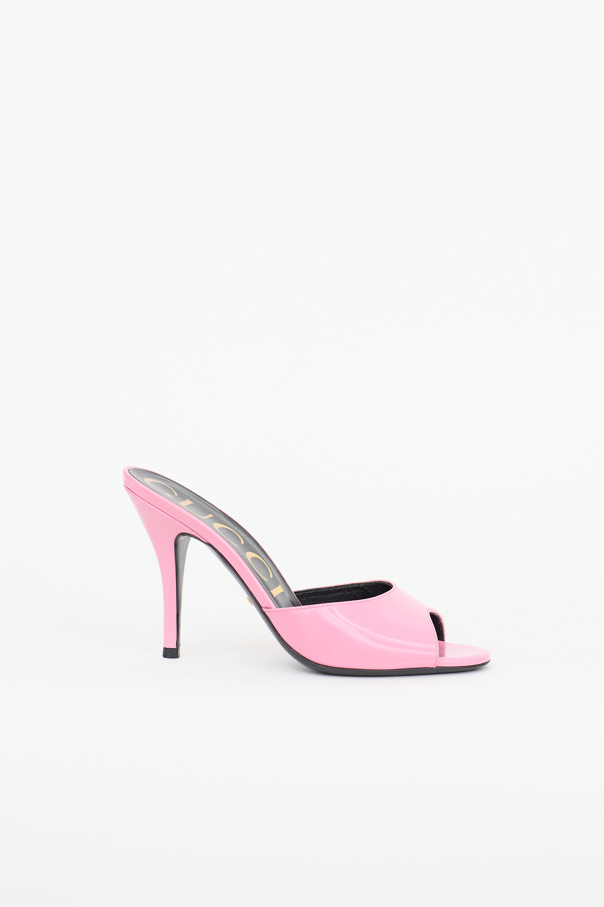Gucci Patent Scarlet Mule