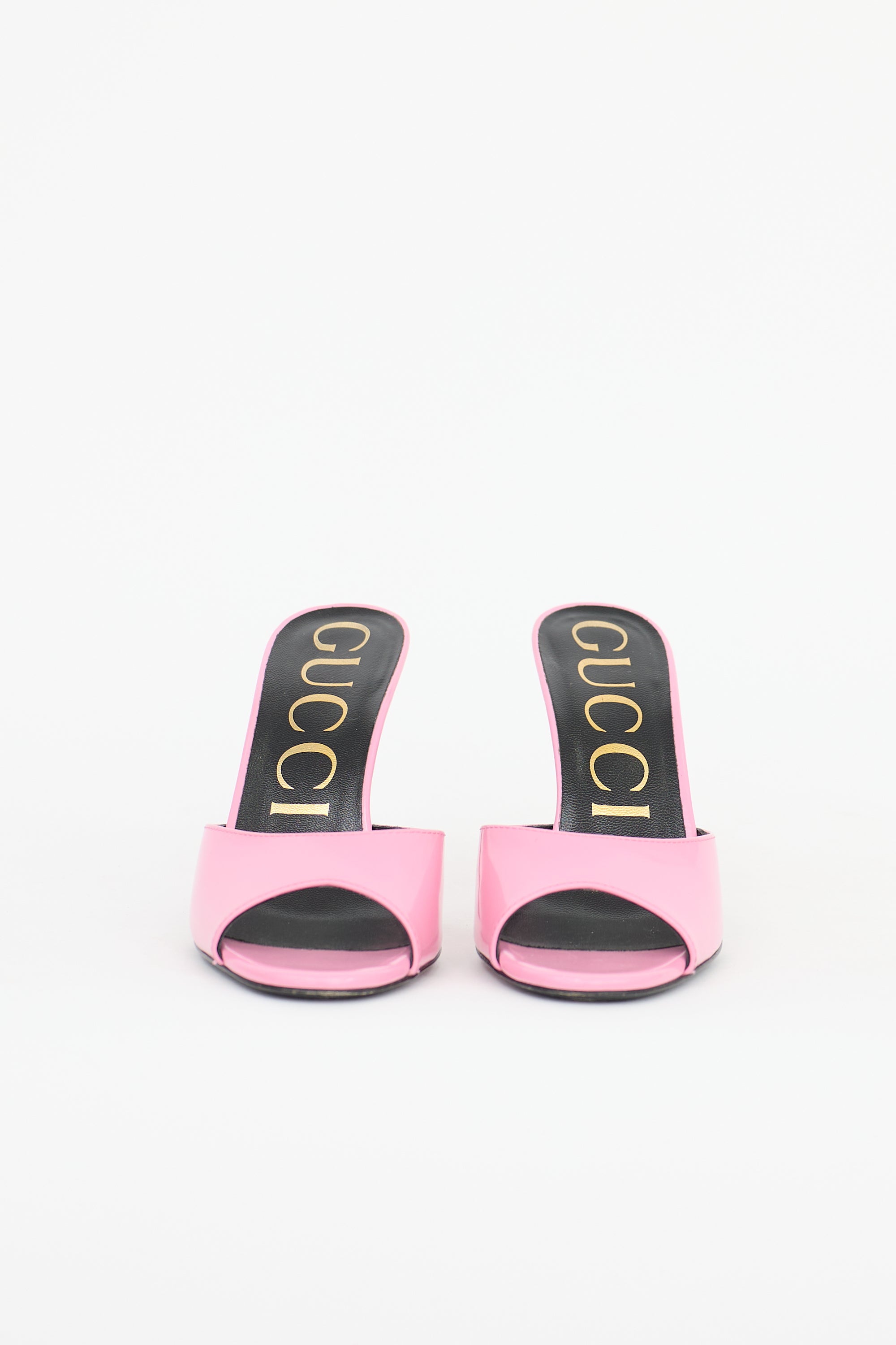 Gucci Patent Scarlet Mule
