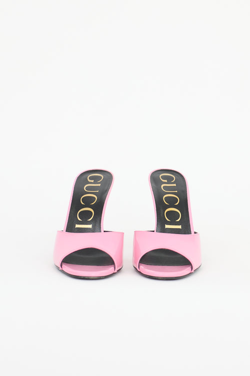 Gucci Patent Scarlet Mule