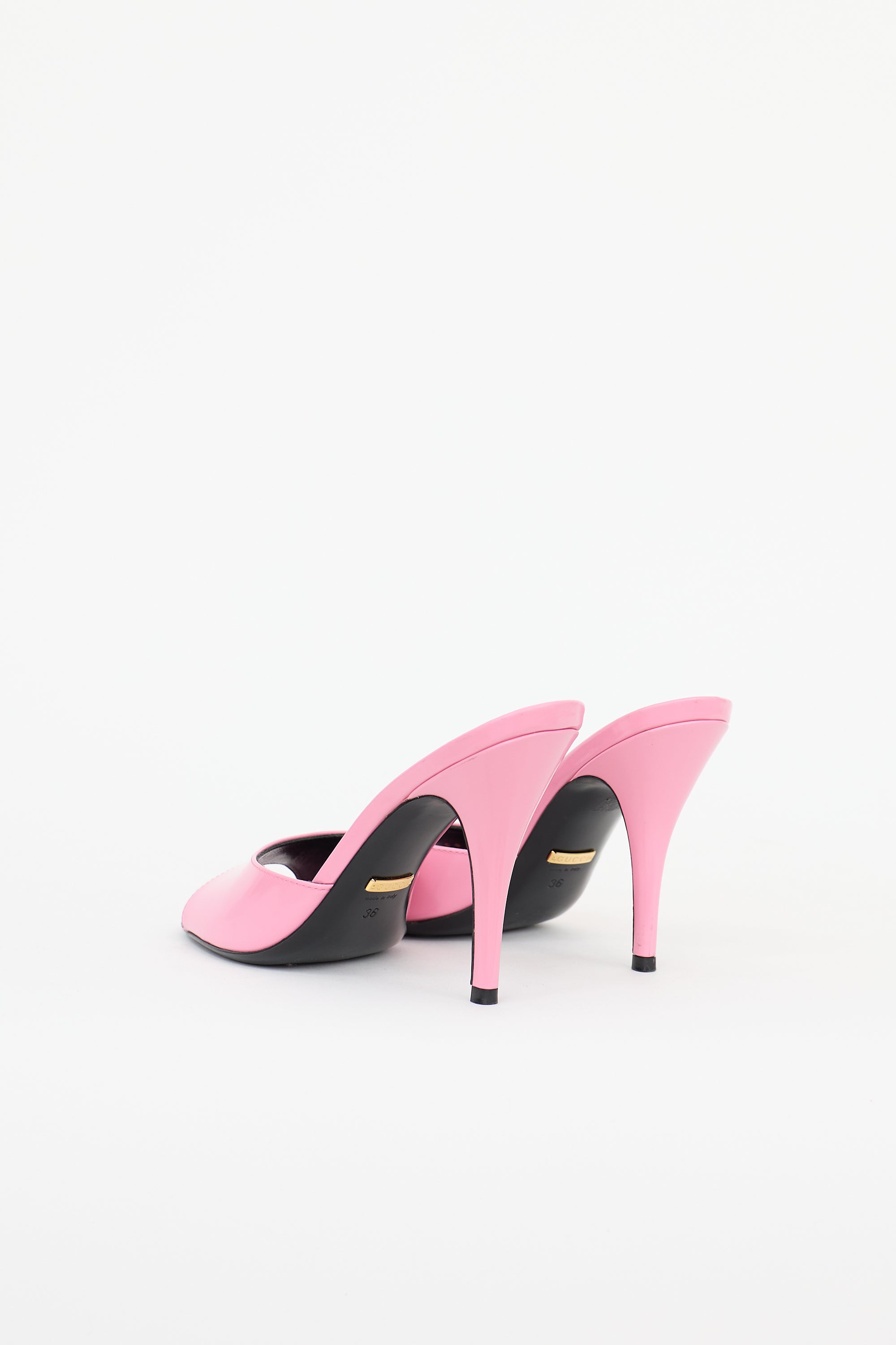 Gucci Patent Scarlet Mule