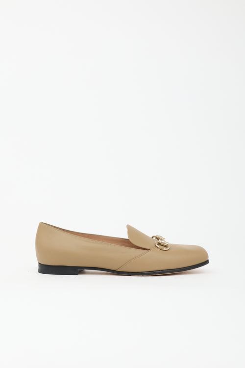 Gucci Leather Square Toe Loafer