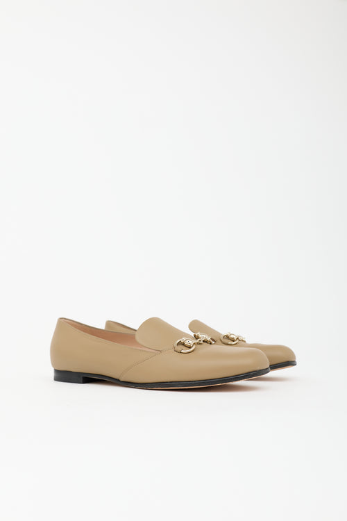 Gucci Leather Square Toe Loafer