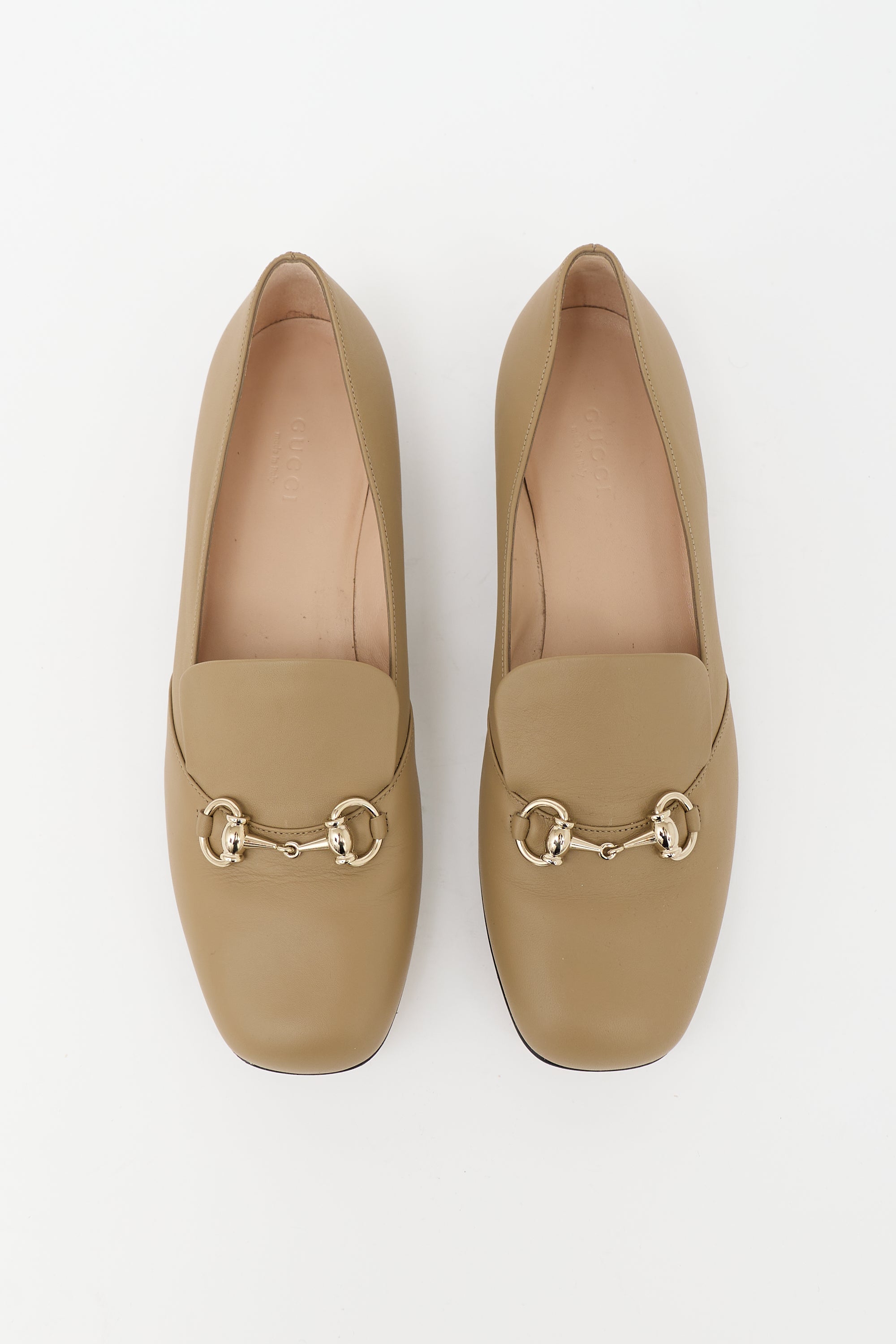 Gucci Leather Square Toe Loafer