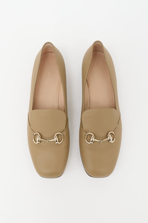 Gucci Leather Square Toe Loafer