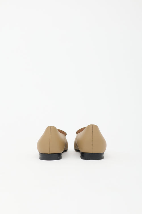 Gucci Leather Square Toe Loafer