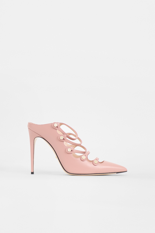 Gucci Leather Strappy Mule