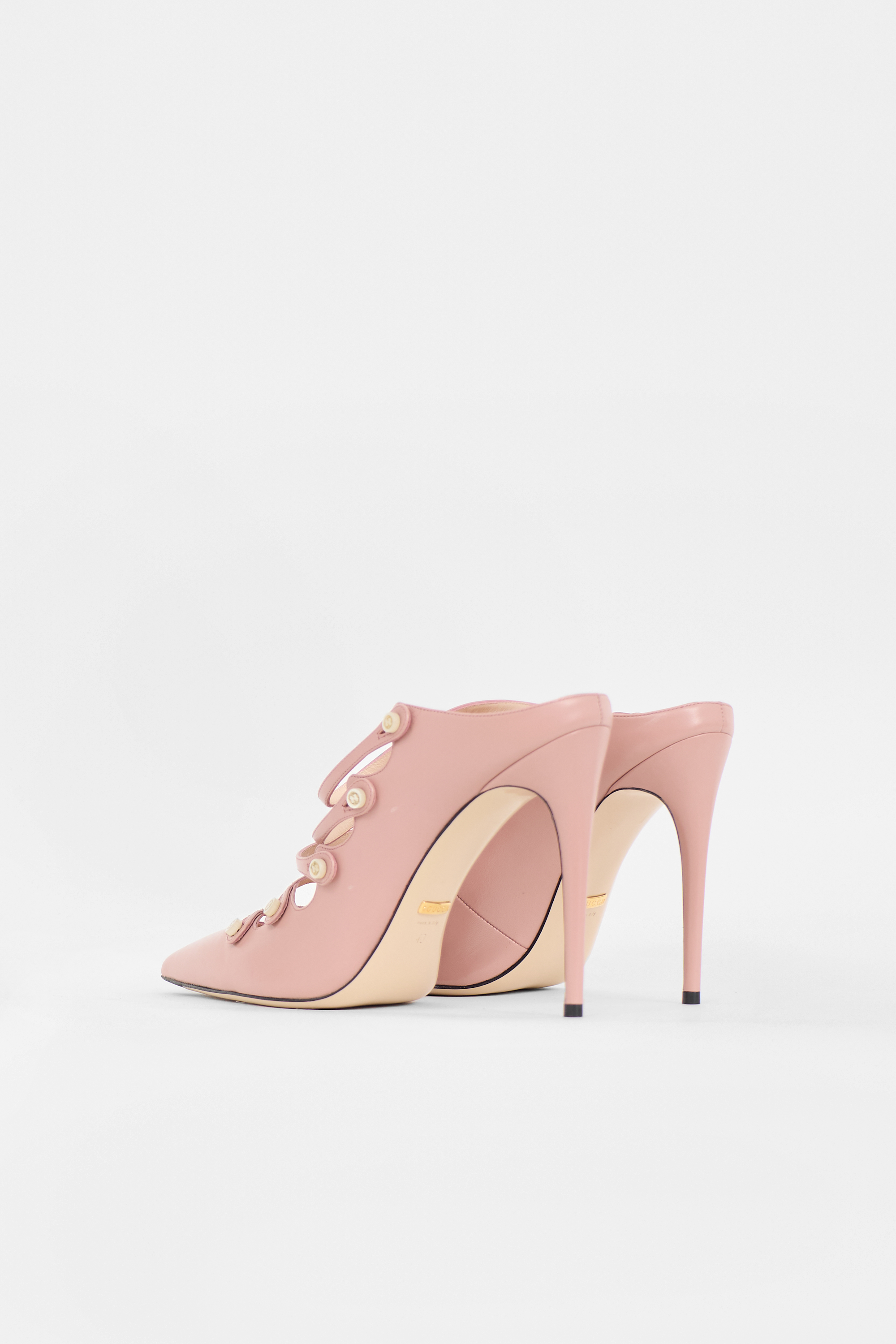 Gucci Leather Strappy Mule