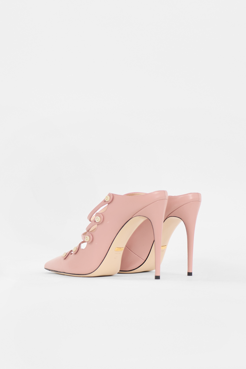 Gucci Leather Strappy Mule