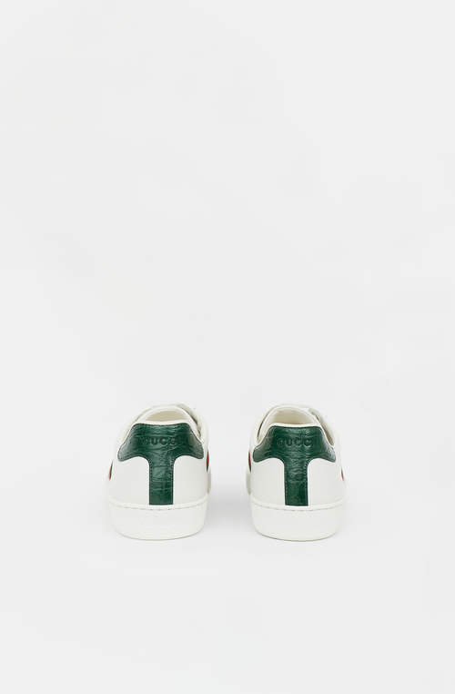 Gucci Leather Web Ace Sneaker