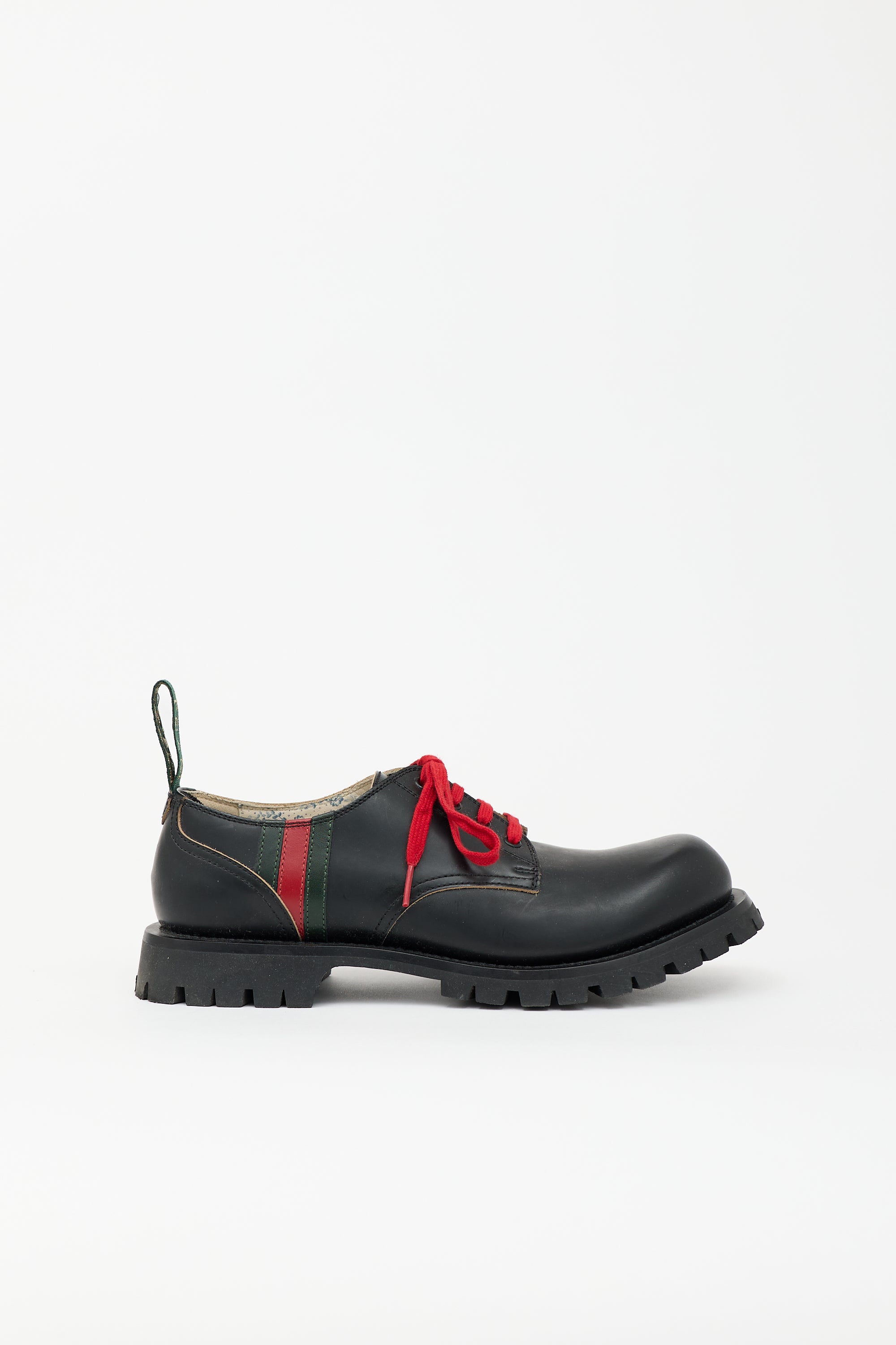 Gucci Leather Web Arley Derby