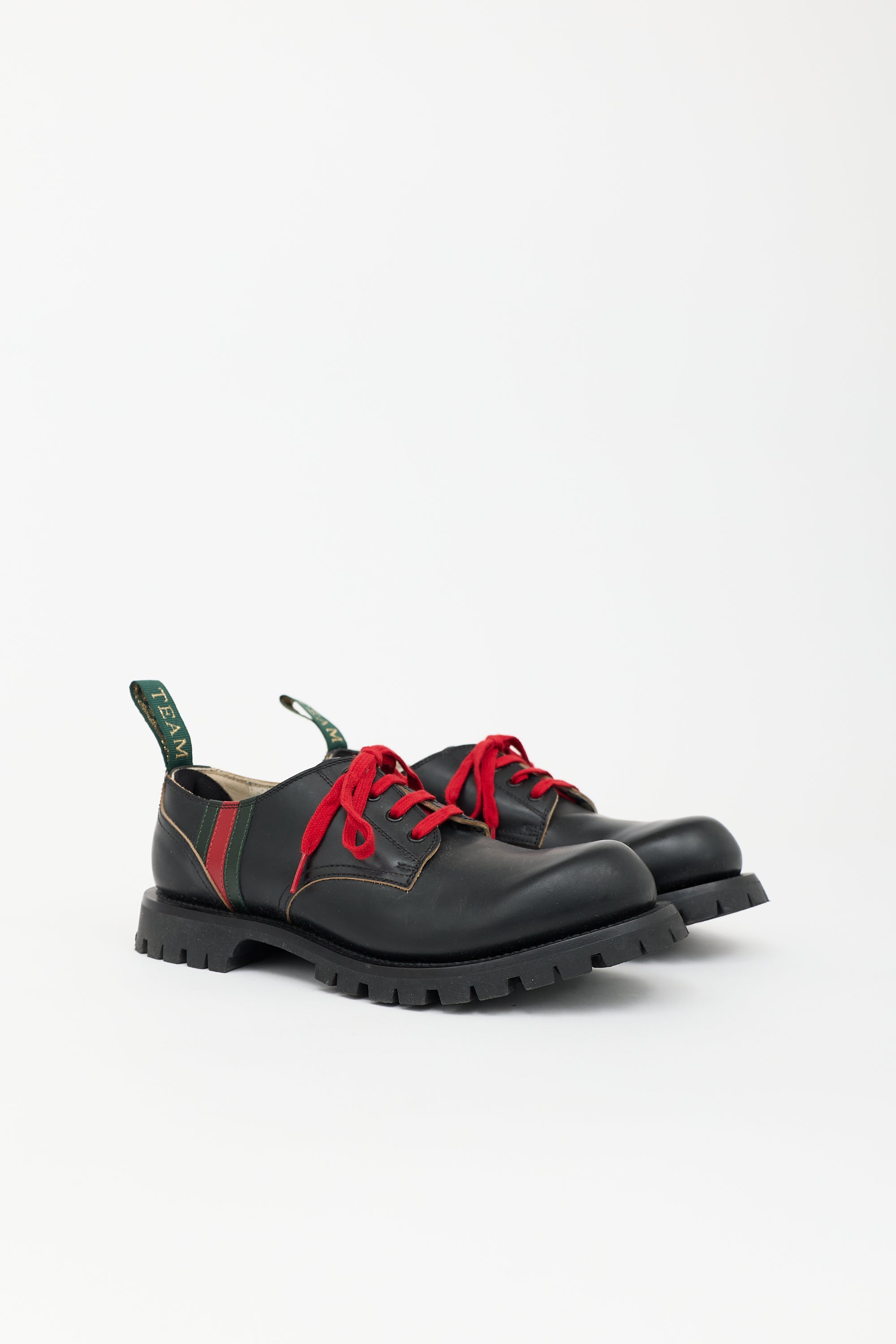 Gucci Leather Web Arley Derby