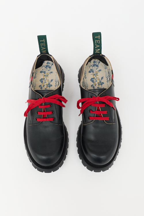 Gucci Leather Web Arley Derby