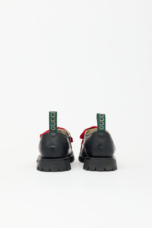 Gucci Leather Web Arley Derby