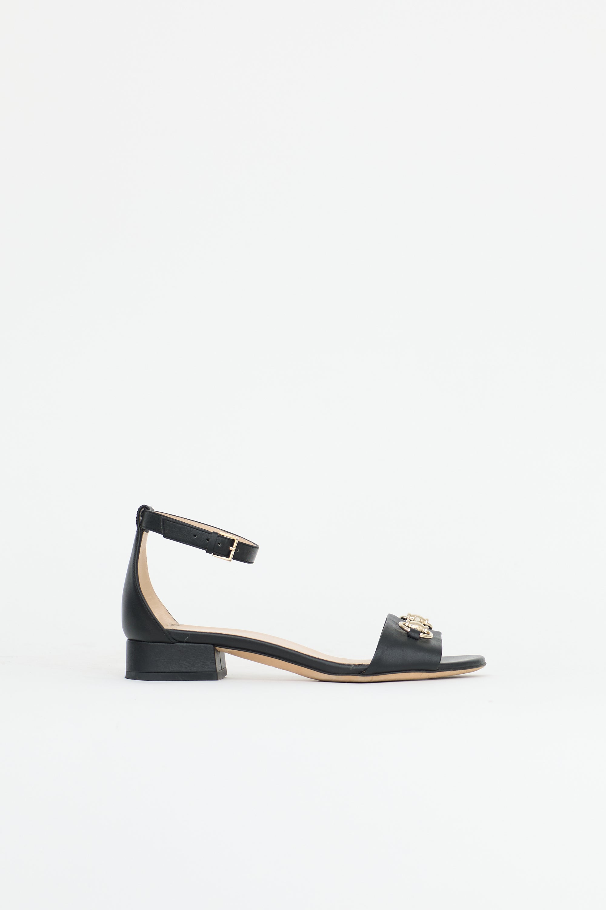 Gucci Leather Ankle Strap Sandal