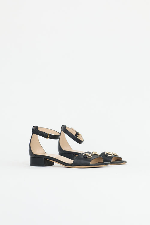 Gucci Leather Ankle Strap Sandal