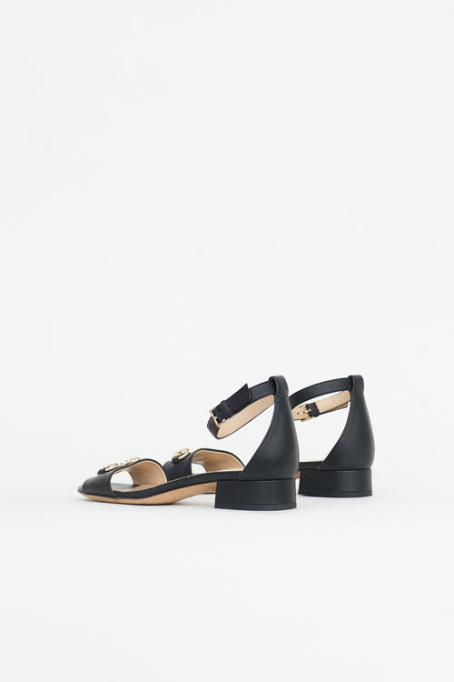 Gucci Leather Ankle Strap Sandal