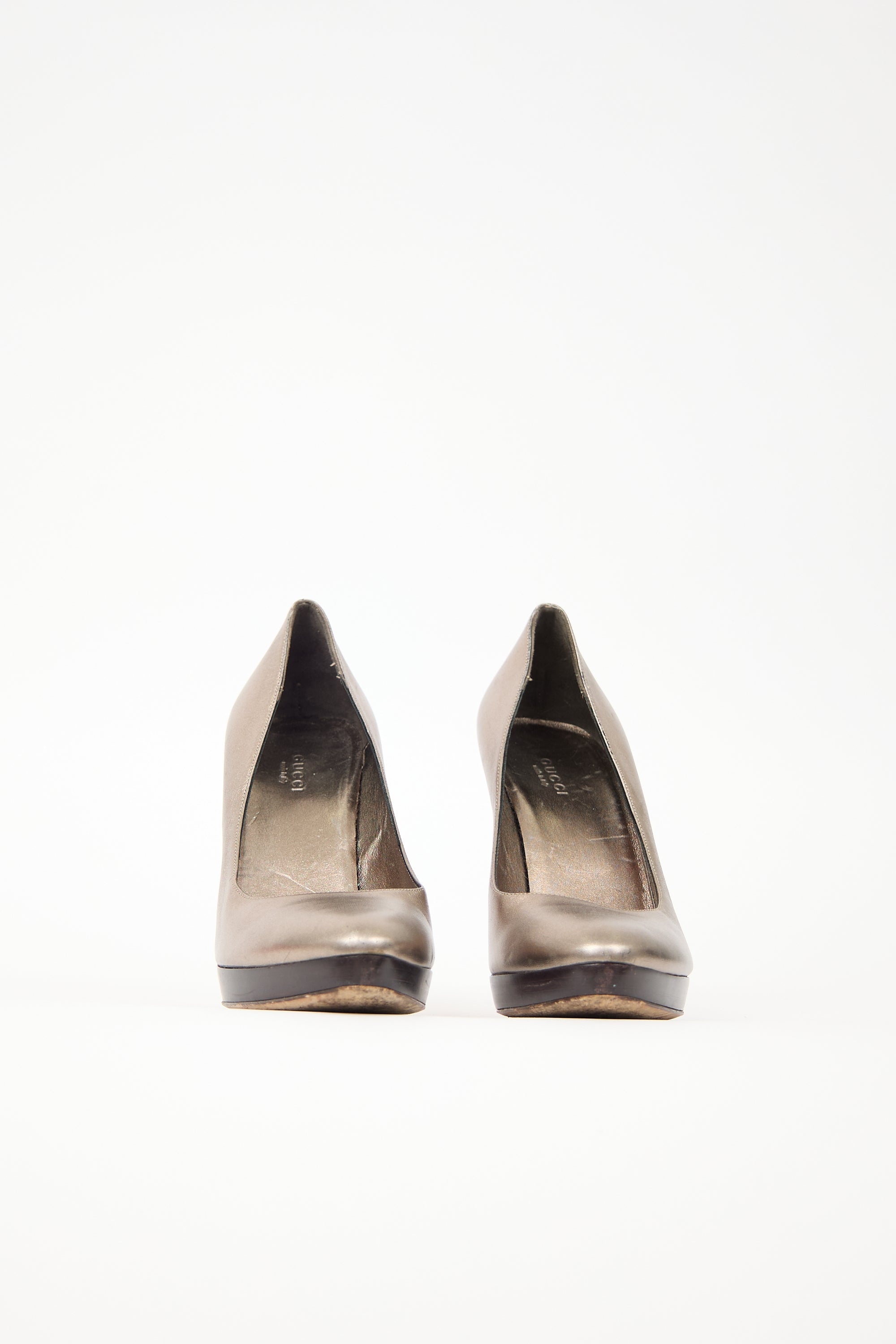 Gucci Leather Bamboo Pump
