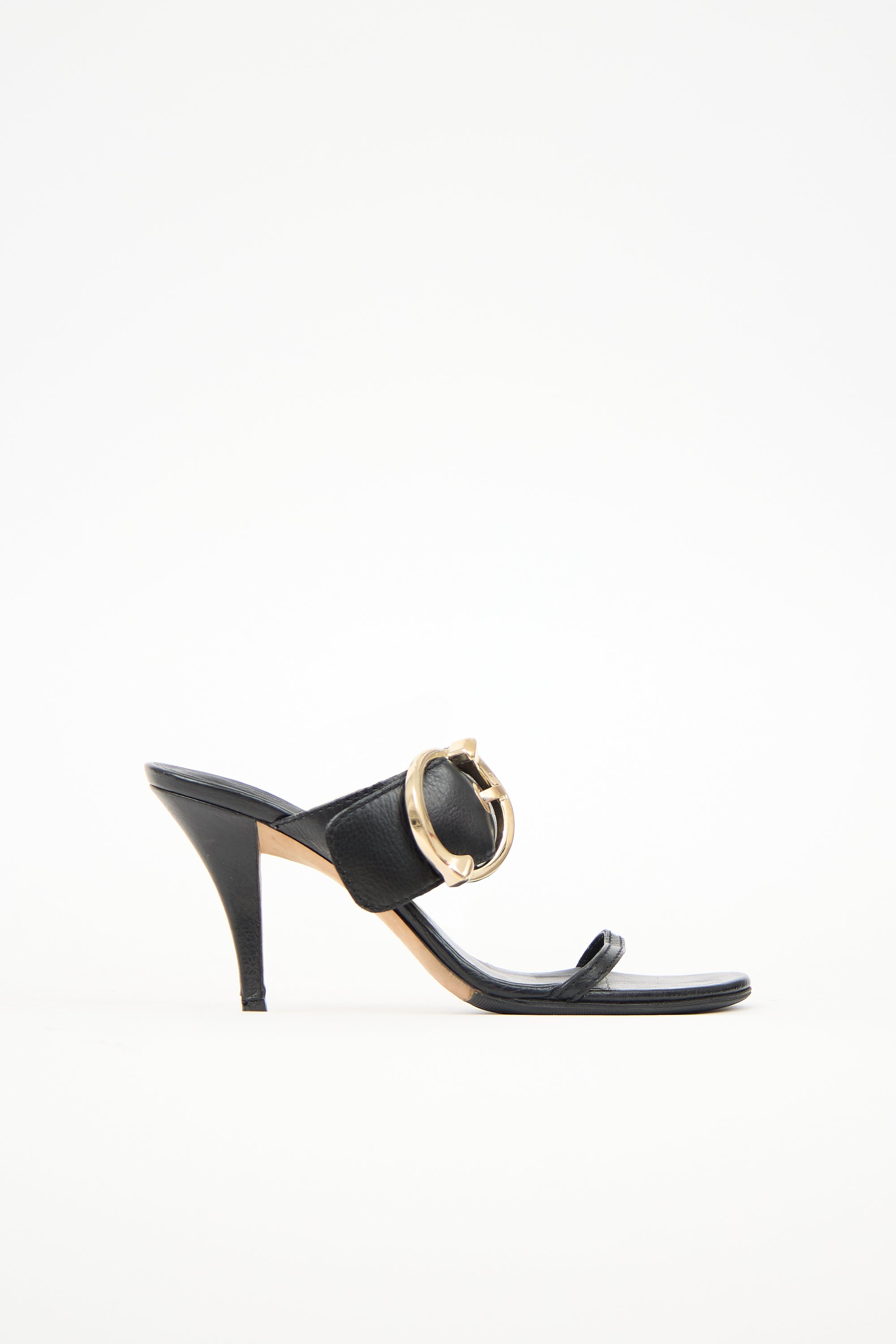 Gucci Leather Buckle Sandal