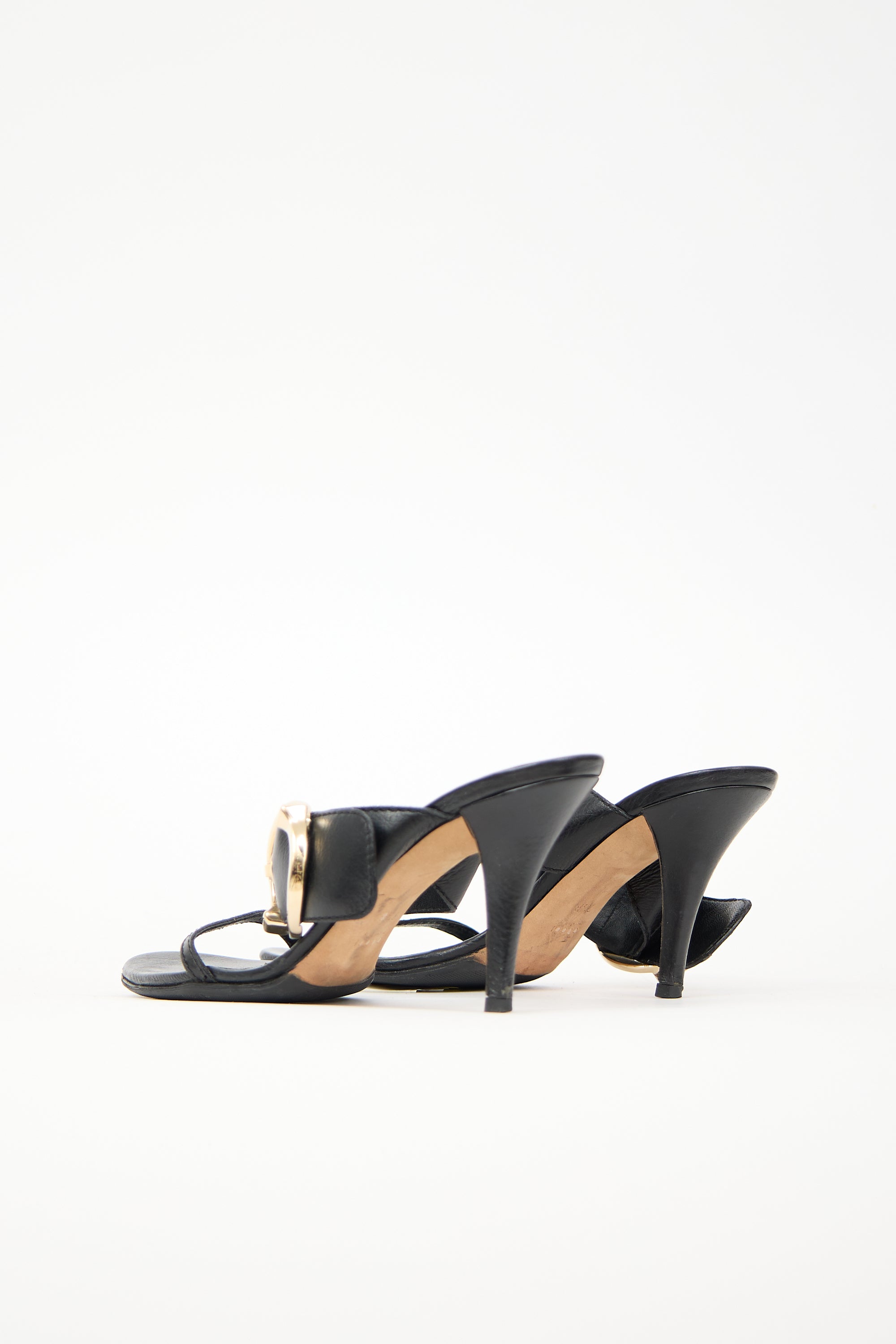 Gucci Leather Buckle Sandal