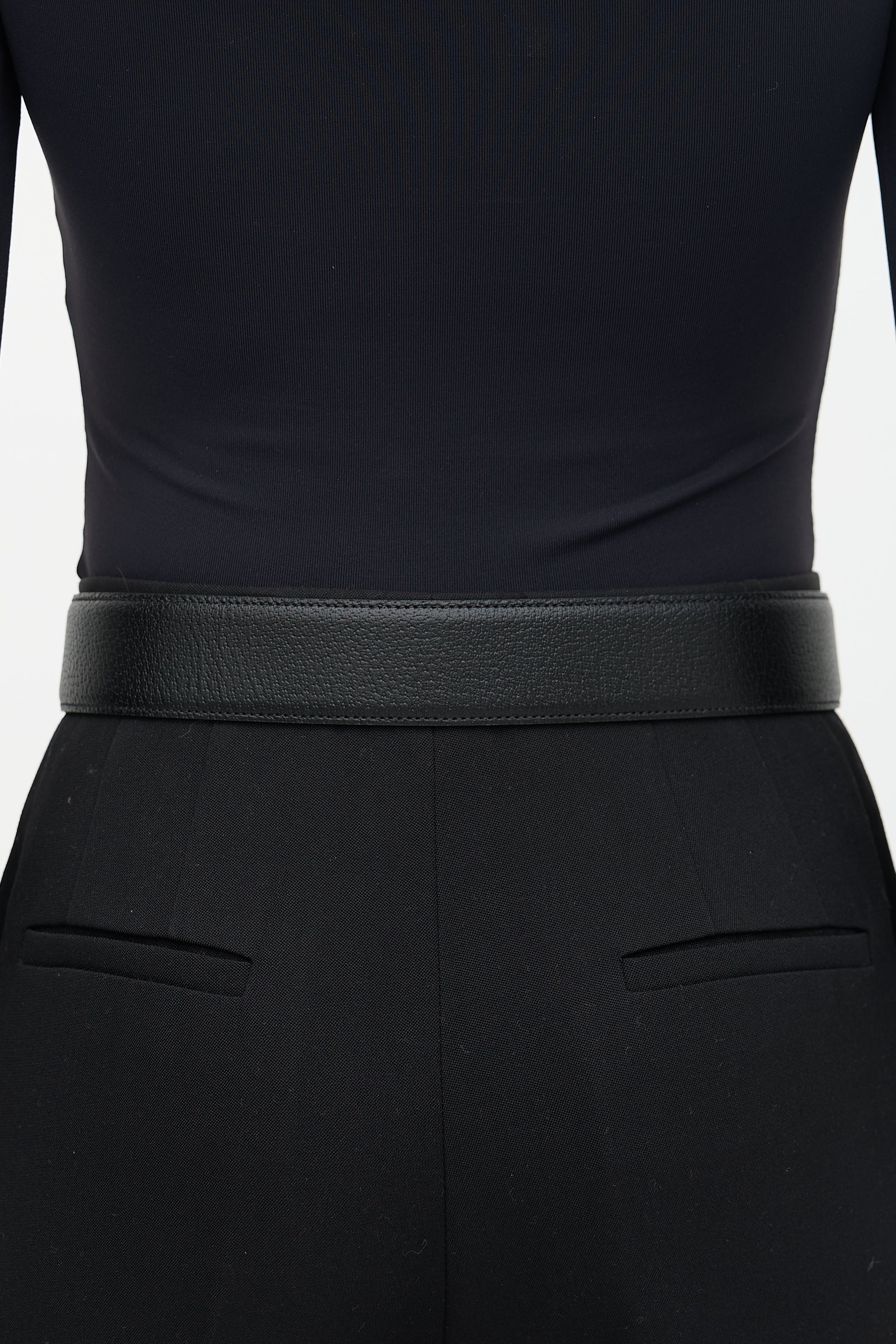 Gucci Leather D-Ring Buckle Belt