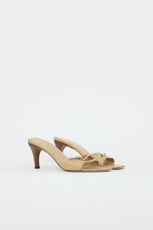 Gucci Leather Double Strap Sandal