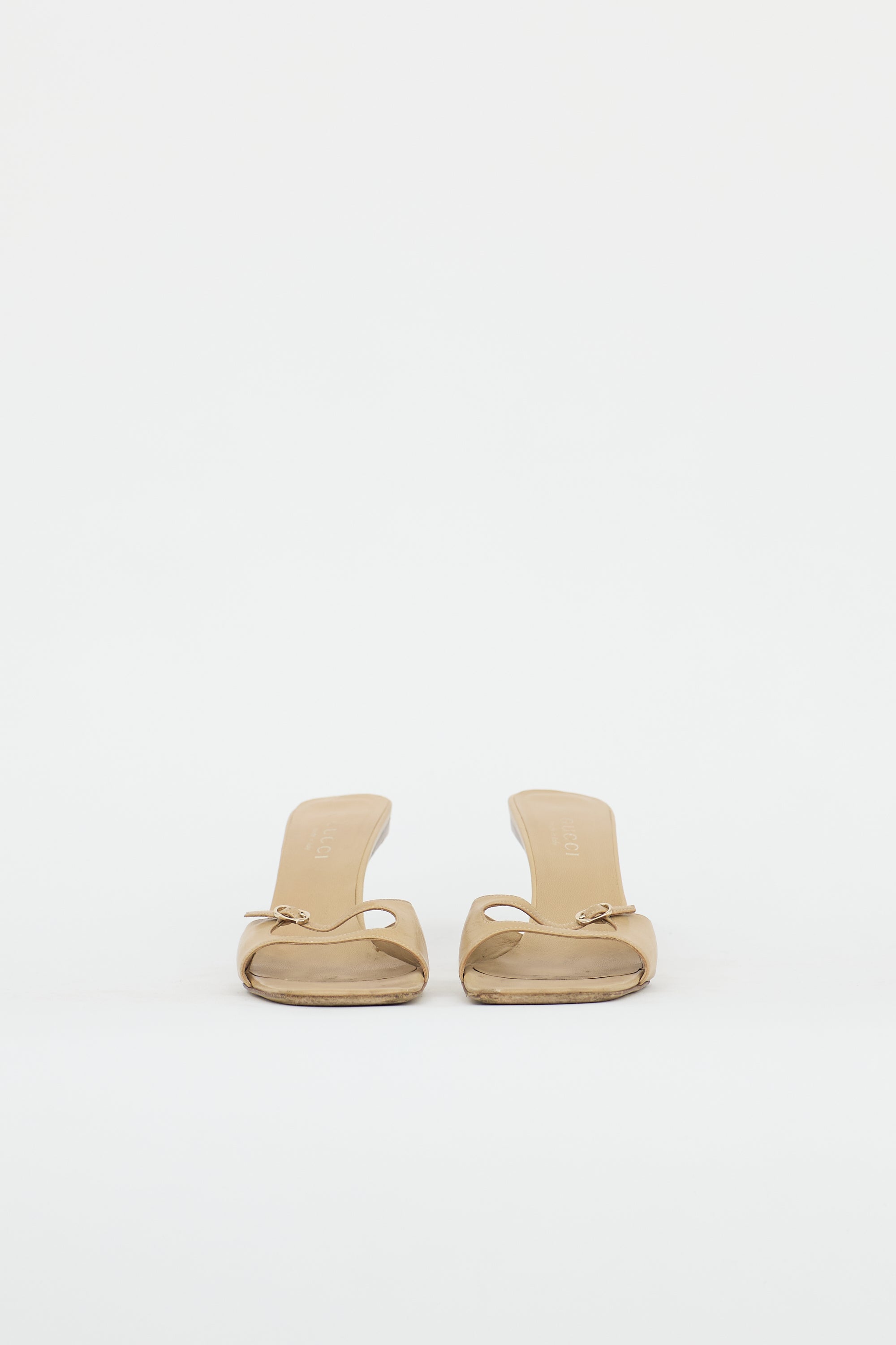 Gucci Leather Double Strap Sandal