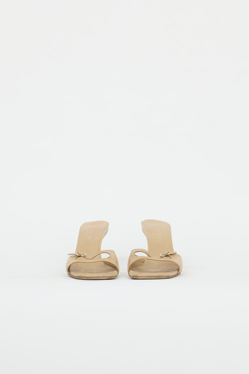 Gucci Leather Double Strap Sandal