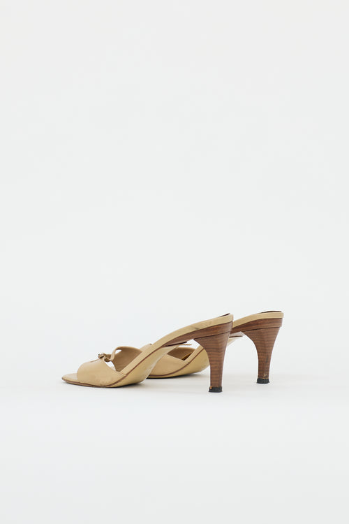 Gucci Leather Double Strap Sandal
