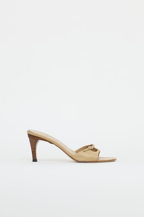 Gucci Leather Double Strap Sandal