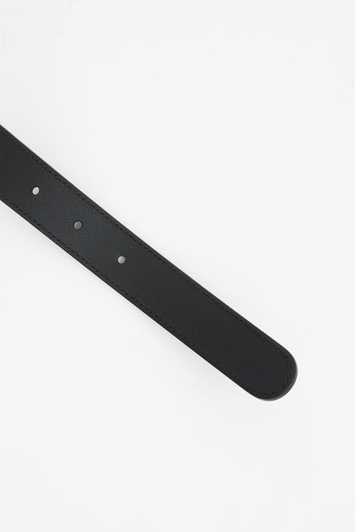 Gucci Leather GG Slim Belt