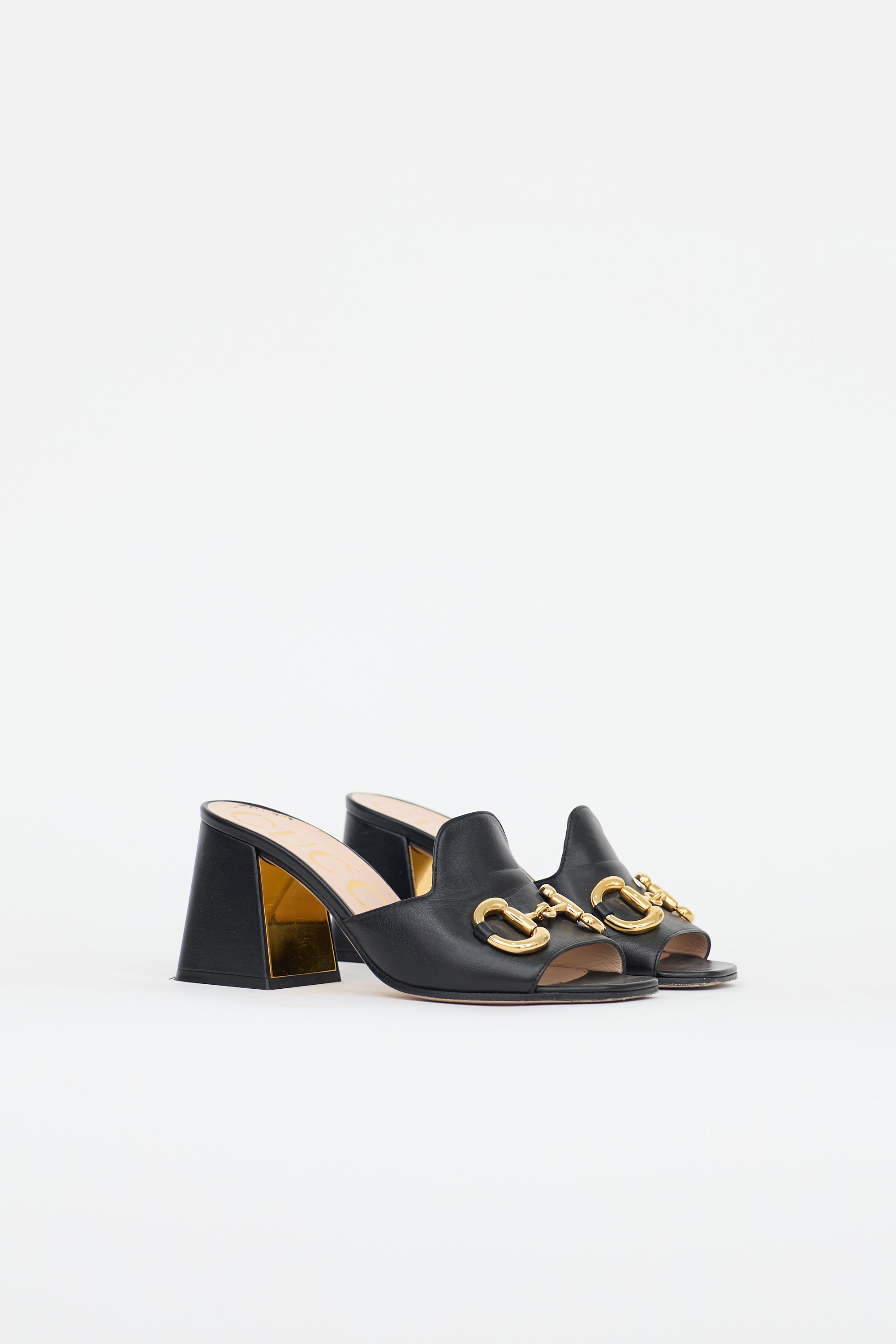 Gucci Leather Hardware Mule
