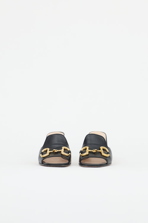 Gucci Leather Hardware Mule