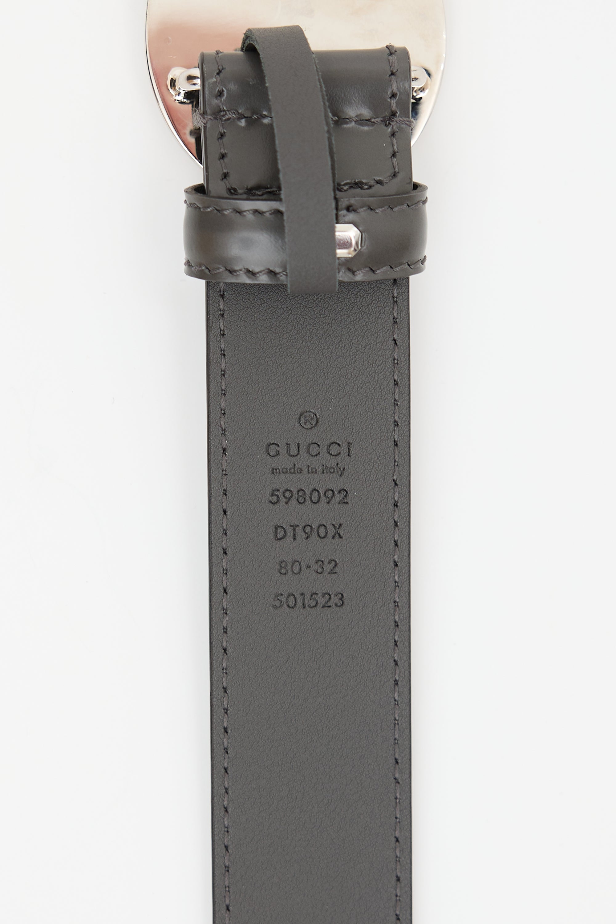 Gucci Leather Interlocking GG Belt