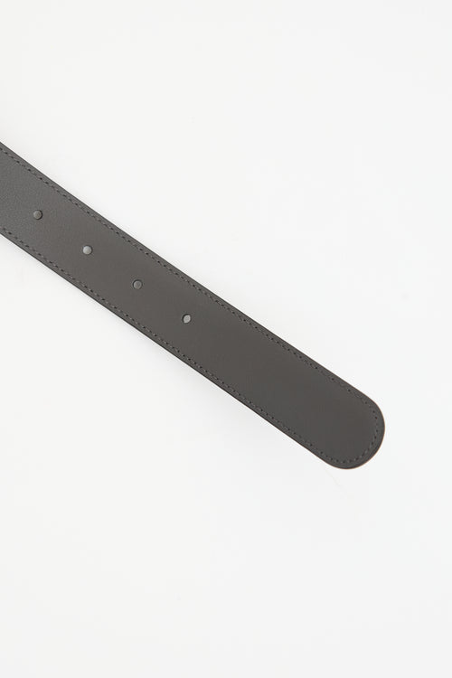 Gucci Leather Interlocking GG Belt