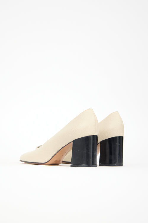 Gucci Leather Logo Pump